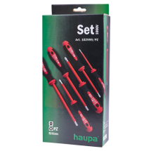 VDE HUPslim screwdriver set Pozi & Slotted - 6pcs VDE HUPslim screwdriver set Pozi & Slotted - 6pcs