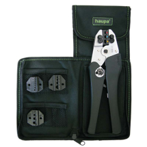 Crimping pliers used to quickly change HAUPA precision pressing inserts. Crimping pliers used to quickly change HAUPA precision pressing inserts.
